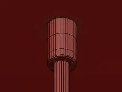 Falling Water Trio Round Suspension Lamp 3D model