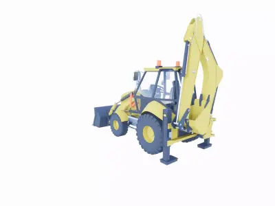 excavator-wiper backhoe 3D print model