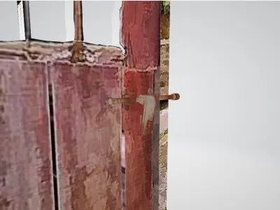 Broken Door 3D model