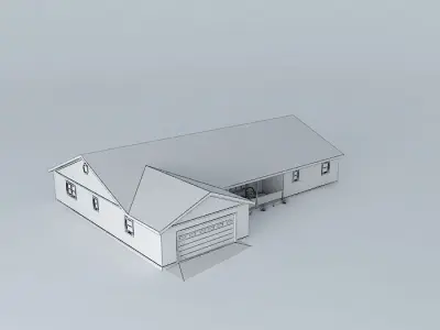 Shingle House furnished Free 3D model