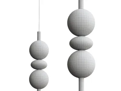 Metal pendant lamp 3D model