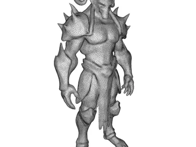 Celestial Horned Guardian 3D print model