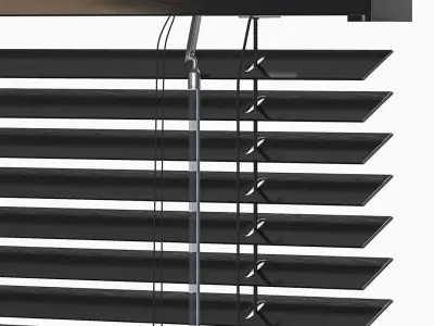 WOODand PVC Blinds  3D Model Pack
