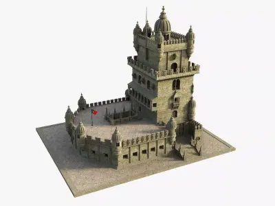 Belem Tower Portugal 3D model