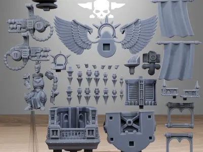Vodalites Flying Throne 3D print model