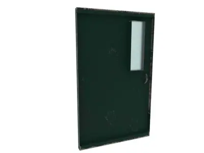 Metal door  Free low-poly 3D model