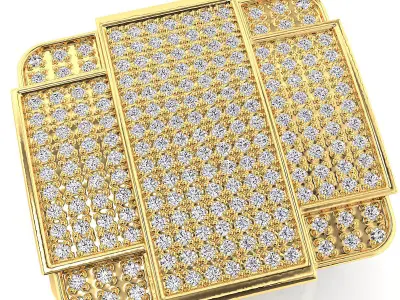 Big fancy mans ring  3D print model