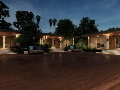 VILLA modern house 3D model 3D model