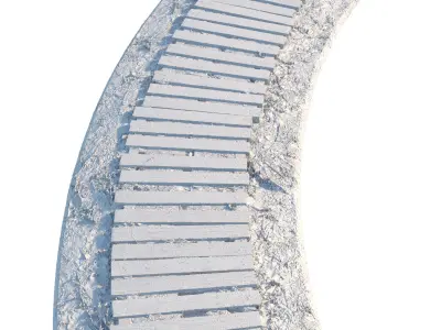 Ultra realistic  Wooden trail HQ 3D model