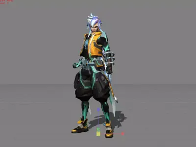 Yin M World Skin Low-poly 3D model