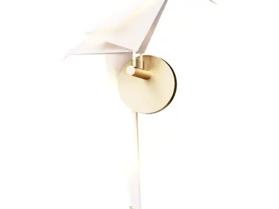 LORO WALL RIGHT golden sconce 3D model