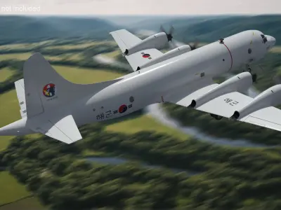  South Korea P3 Orion Anti Submarine Plane Simplified 