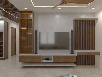 Modern 2Bhk Apartment Interiors - 4 3D model