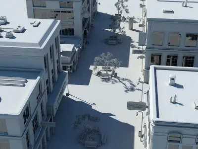 Shopping Center 3D Model 3D model