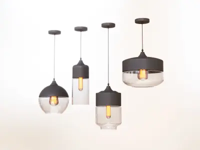 Modern interior lighting 3D model