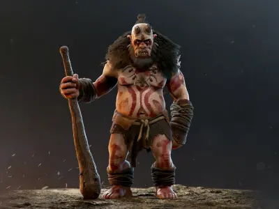 Ogre Cannibal Low-poly 3D model