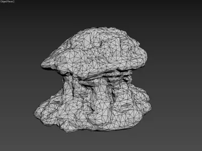 Low poly Stalactite Cave Modular Pack B 2020 Low-poly 3D model