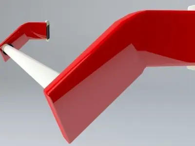 Door Pull Push Handle Free low-poly 3D model