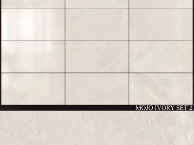 Yurtbay Seramik Mojo Ivory Set 2 3D model