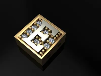 alphabet bracelet 3D print model