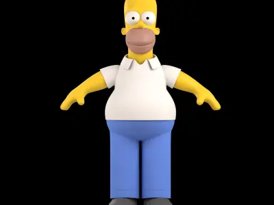 Homer Simpson 3D Model 3D model