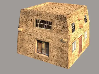 MiddleEast Arab Village House Free low-poly 3D model
