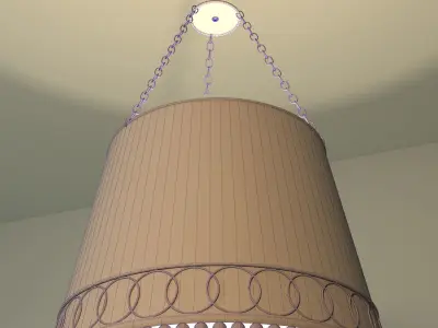 Drum Chandelier light 3D model