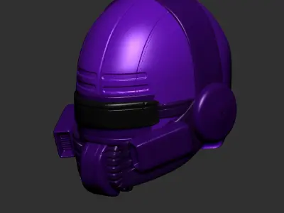 helmet high poly sculpt 3d printable ver  3D model