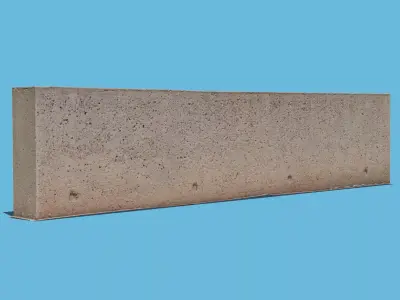 Concrete Wall 3D model