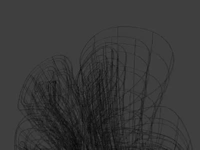 Windows 11 Wallpaper Low-poly 3D model