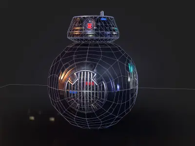 First Order BB-09 Low-poly 3D model