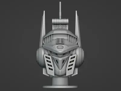 Mecha Head  3D print model