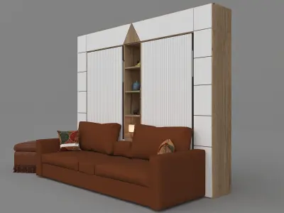 MURPHY TWIN BED 3D model