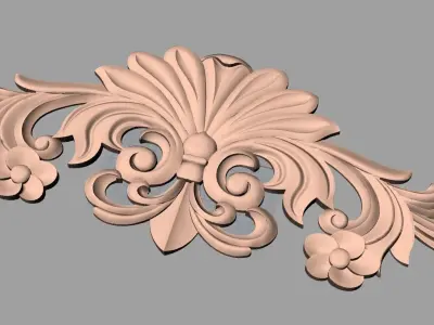 European furniture 3D relief models for CNC wood engraving E246 3D model