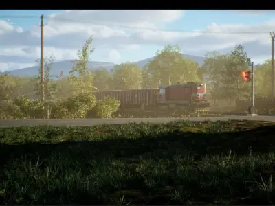 Locomotive T 742 Free low-poly 3D model