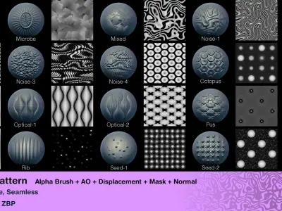 60 Alpha pattern Vol 2 Texture