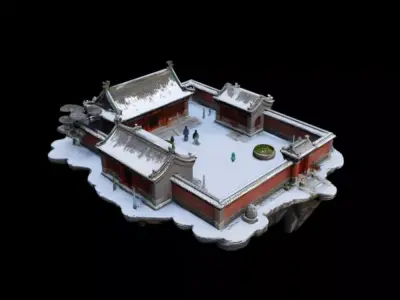 courtyard  3D model