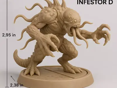PARASITE INFESTOR Alien Biomass Corruption Unit STL Pack 3D print model