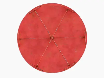 Merry-go-round carousel 08 3D model