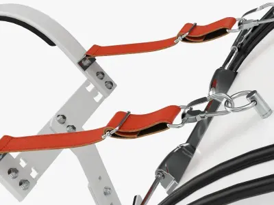 Marching Bass Drum with Carrier 26x12 3D model