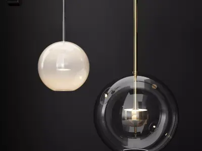 Wall light G and C Bolle Soffio vertical short 3D model