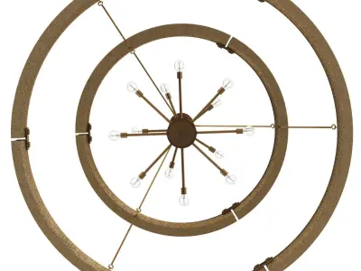 Progress lighting Lusail chandelier 3D model