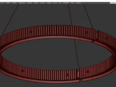 Meyda Chandelier Low-poly 3D model