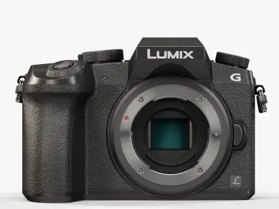 Panasonic Lumix DMC-G7 mirrorless digital camera Low-poly 3D model