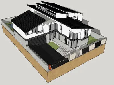 Duplex House-1 3D model