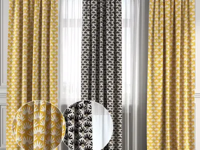 Curtain Set 143 3D model