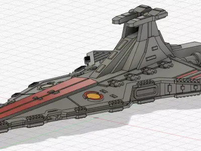 Venator-Class Republic Star Destroyer 3D print model