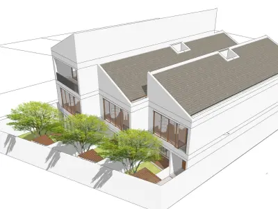 TOWNHOUSE SKP ver2020 3D model