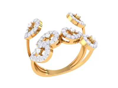  Women Ring MTL 3dm STL OBJ FBX Details 3D print model 103