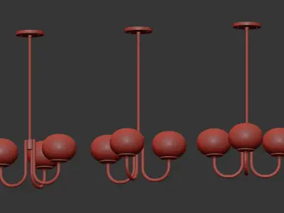 Pearl LED Chandelier by Anthropologie 3D model